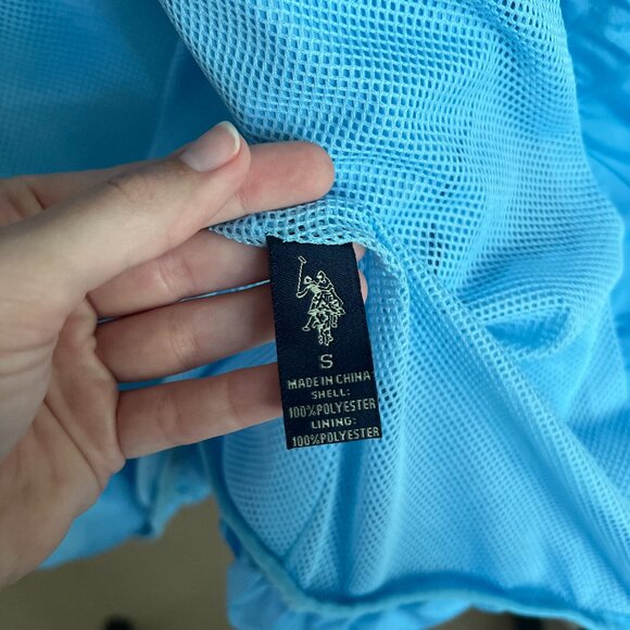 US Polo Assn Baby Blue Windbreaker - Picture 5 of 6